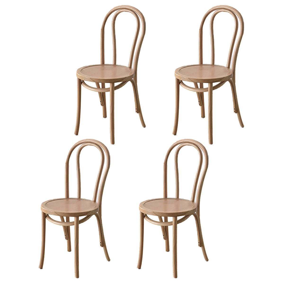 Moderne Küchen -Esszimmer Birch Holzstuhl Windsor Back Side Stühle Set Set