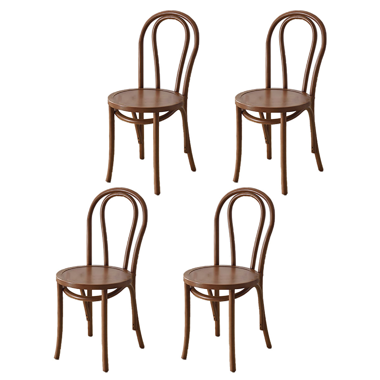 Moderne Küchen -Esszimmer Birch Holzstuhl Windsor Back Side Stühle Set Set