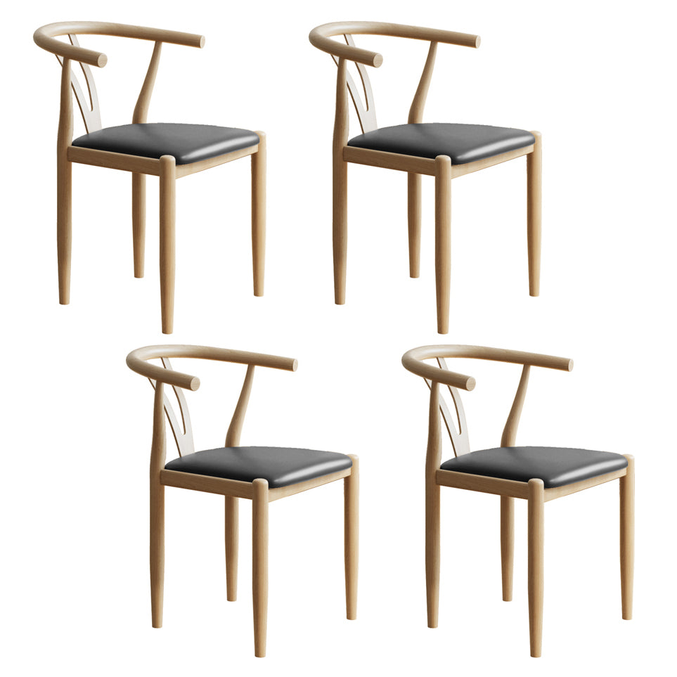 Nordic Style Metal Dining Armstuhl PU Leder Esszimmerstühle für den Heimgebrauch