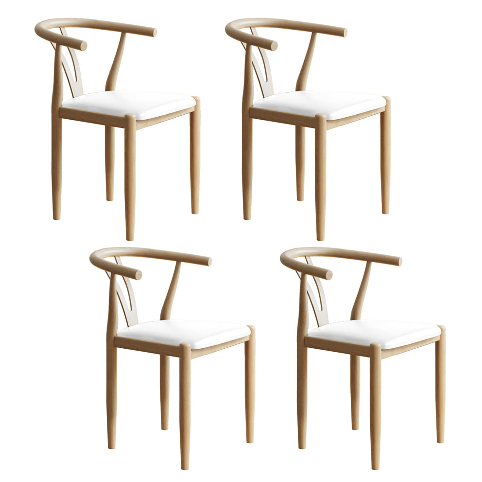 Nordic Style Metal Dining Armstuhl PU Leder Esszimmerstühle für den Heimgebrauch