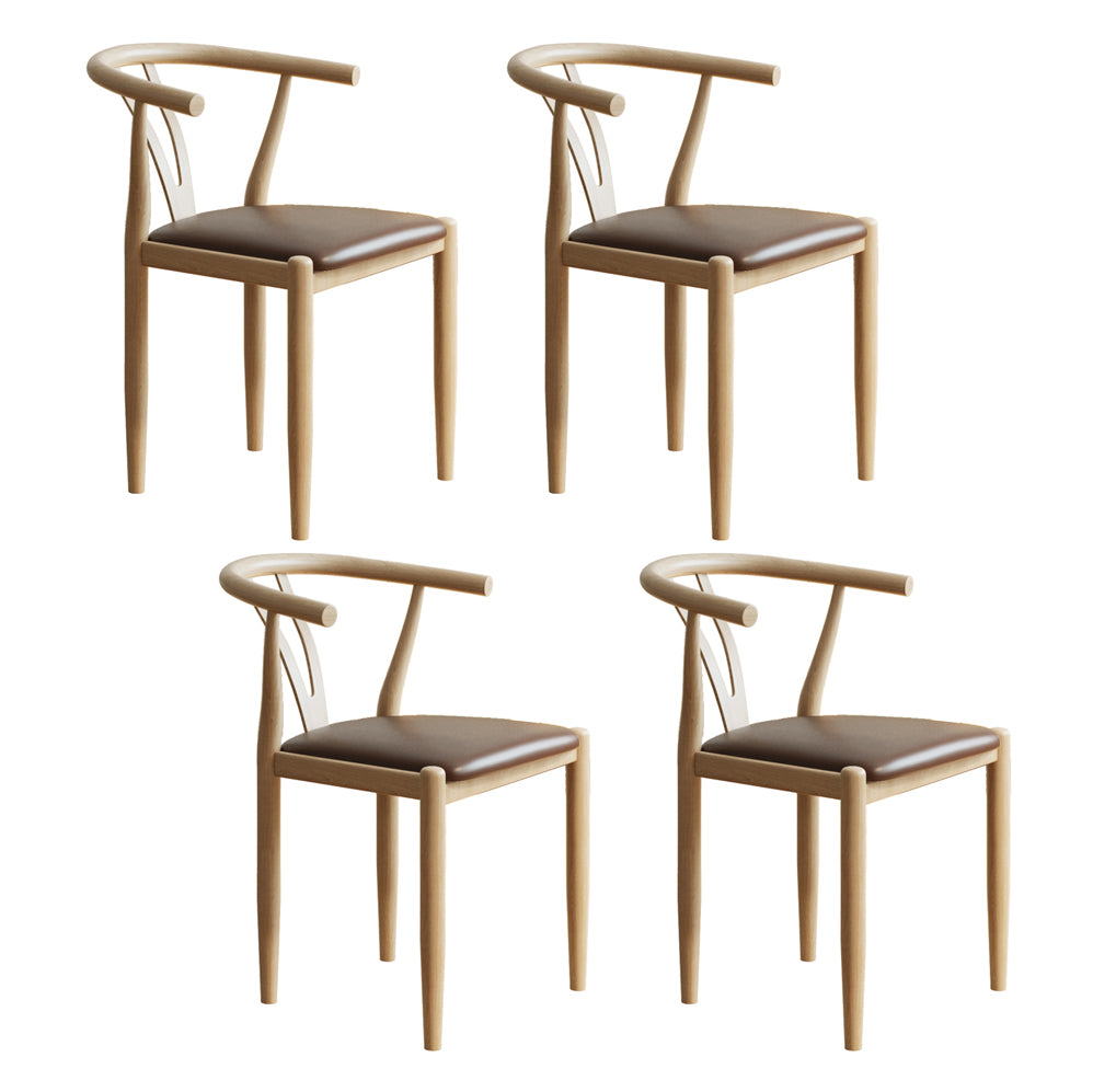 Nordic Style Metal Dining Armstuhl PU Leder Esszimmerstühle für den Heimgebrauch
