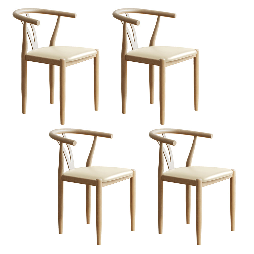 Nordic Style Metal Dining Armstuhl PU Leder Esszimmerstühle für den Heimgebrauch
