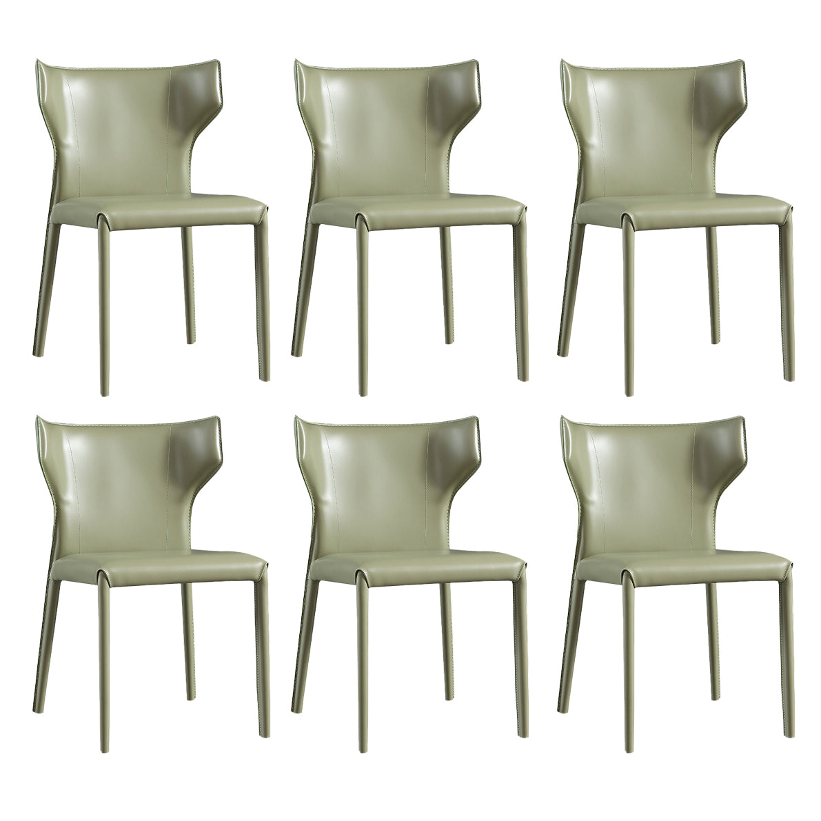 Zeitgenössischer Wingback Küche Essnetzstuhl Metall Essneitenstuhl