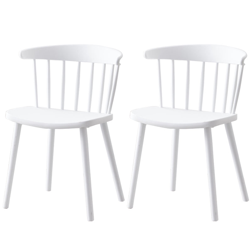 Modern Plastic Winsor Chair 30"H Acrylic Dining Chair for Restaurant Bedroom