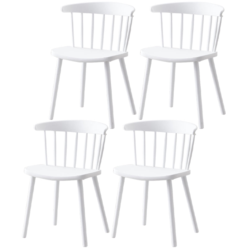 Modern Plastic Winsor Chair 30"H Acrylic Dining Chair for Restaurant Bedroom