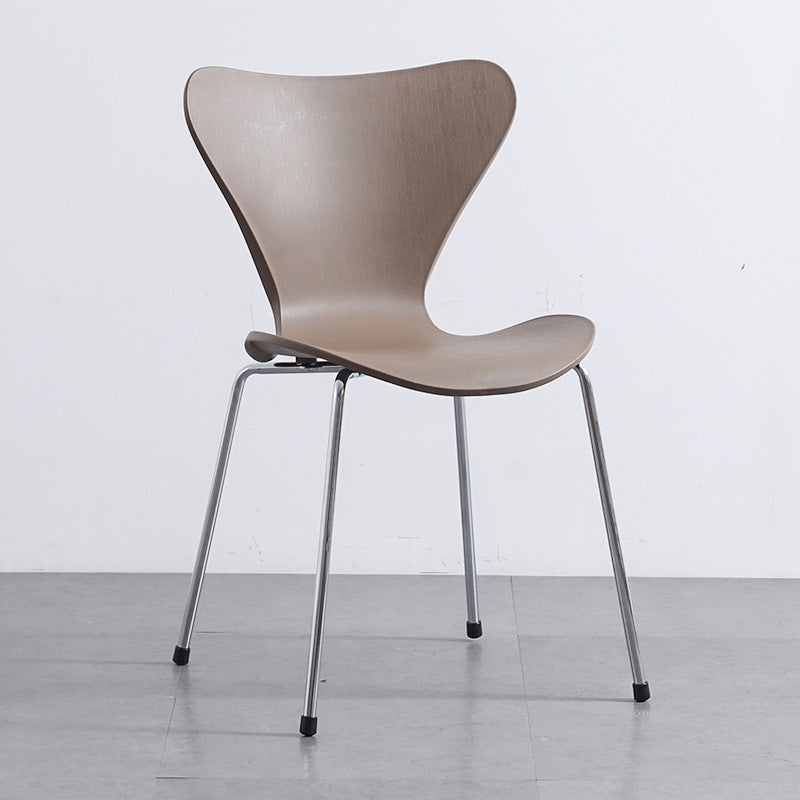 Glamstil Metal Side Stuhl fester Rücken Mattes Finish Haus verwenden Essstuhl