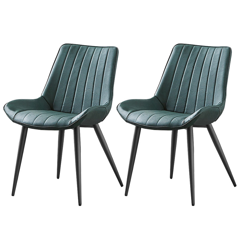 Glamstil Esszimmerstuhl Wingback Parsons Stuhl mit 4 Metallbeinen für den Heimgebrauch