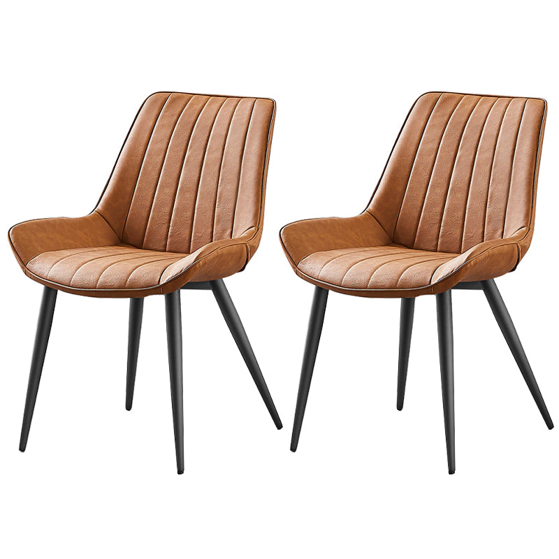 Glamstil Esszimmerstuhl Wingback Parsons Stuhl mit 4 Metallbeinen für den Heimgebrauch