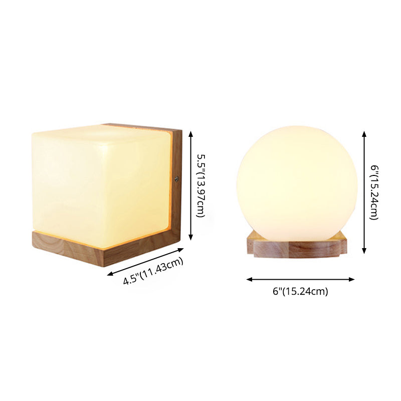 Madera de sombra geométrica luces de pared moderna simple 1 cabeza de montaje de pared de la pared en blanco