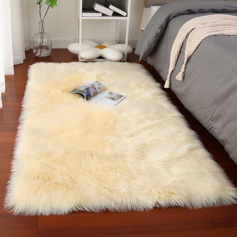 Funky Simplicity Shag Rug Comfort Solid Area Carpet Polypropylene Washable Rug for Home Decoration