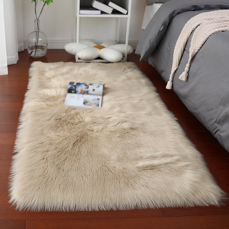 Funky Simplicity Shag Rug Comfort Solid Area Carpet Polypropylene Washable Rug for Home Decoration