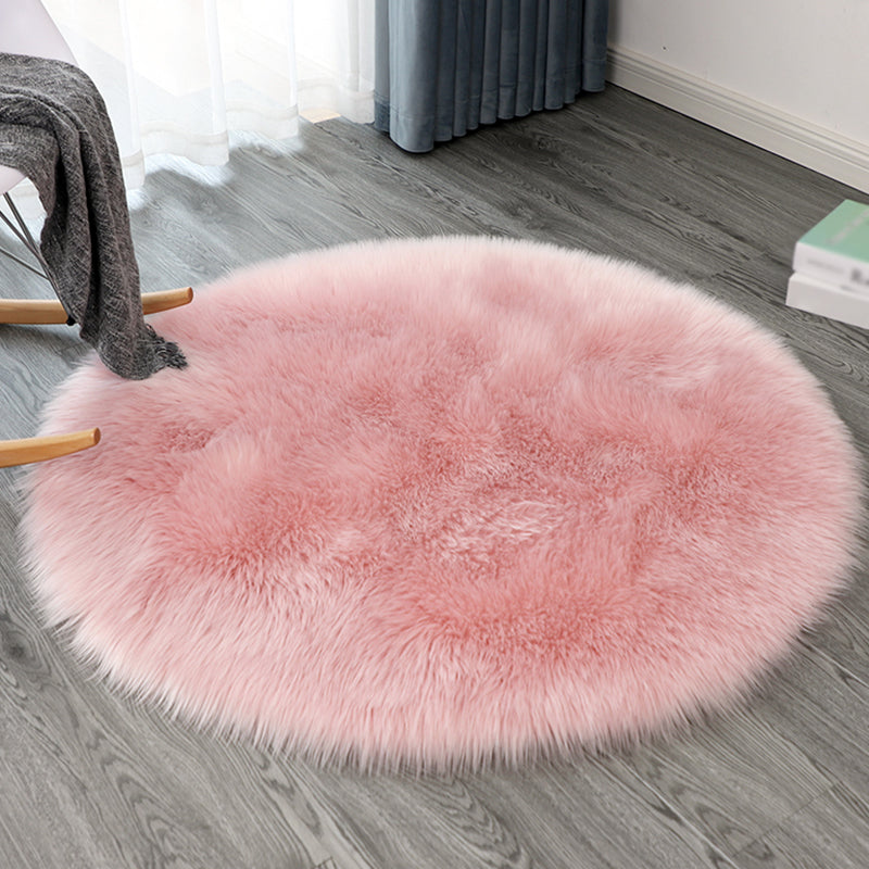 Simplicité tapis rond décontracté