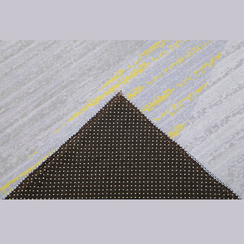 Mehrfarbiger Einfachheitsteppich aus Polyester mit geometrischen Linien, Innenteppich, schmutzabweisender Teppich für die Inneneinrichtung