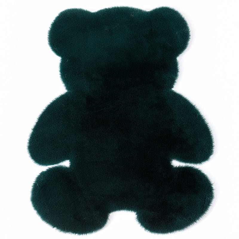 Lovely Bear shaped Rug Funky Solid Shag Carpet Polypropylene Washable Carpet for Home Decoration