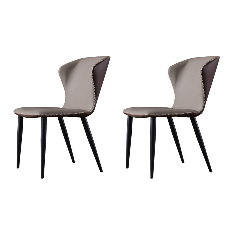 Moderner Stil mit gepolsterter Seitenstuhl Wingback Parsons Stuhl für den Heimgebrauch