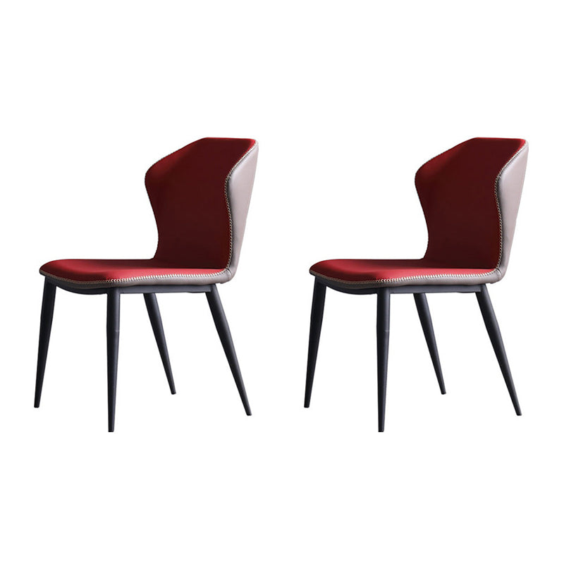 Moderner Stil mit gepolsterter Seitenstuhl Wingback Parsons Stuhl für den Heimgebrauch