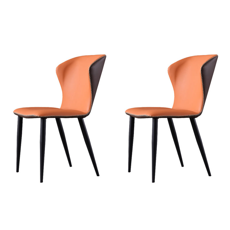 Moderner Stil mit gepolsterter Seitenstuhl Wingback Parsons Stuhl für den Heimgebrauch