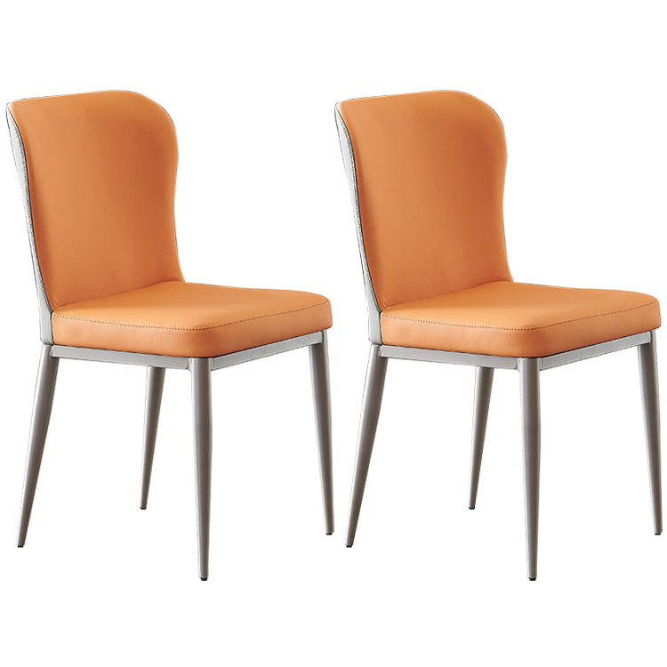 Nordischer Stil gepolsterter Essstuhl Wingback Parsons Stuhl für den Heimgebrauch