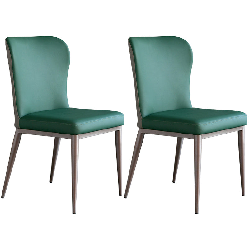 Nordischer Stil gepolsterter Essstuhl Wingback Parsons Stuhl für den Heimgebrauch