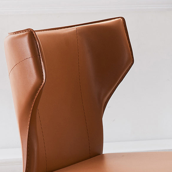 Moderner Ledermatt Mattes Side Stuhl Wingback Side Stuhl für Esszimmer