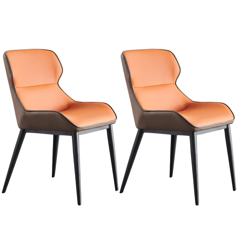 Nordic Style Leder Esszimmerstuhl Wingback Armstuhl für den Heimgebrauch