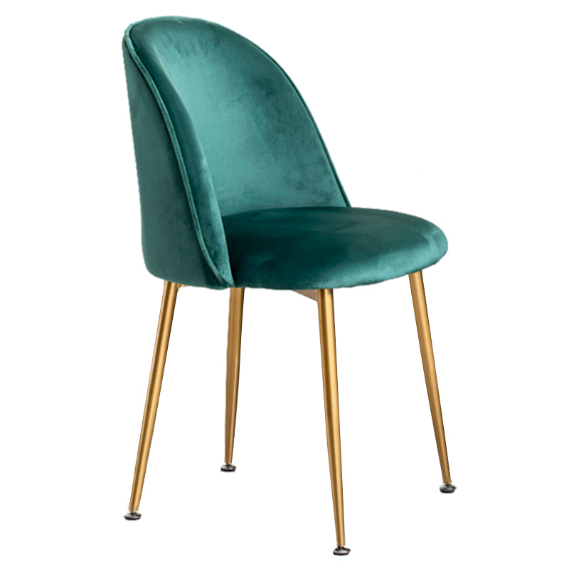Glam Style 16.5'' Wide Dining Room Chair Solid Back Side Chair with 4 Legs for Home Use