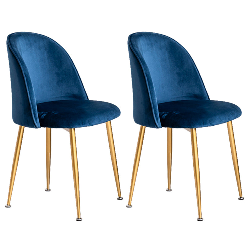 Glam Style 16.5'' Wide Dining Room Chair Solid Back Side Chair with 4 Legs for Home Use