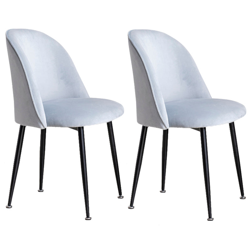 Glam Style 16.5'' Wide Dining Room Chair Solid Back Side Chair with 4 Legs for Home Use