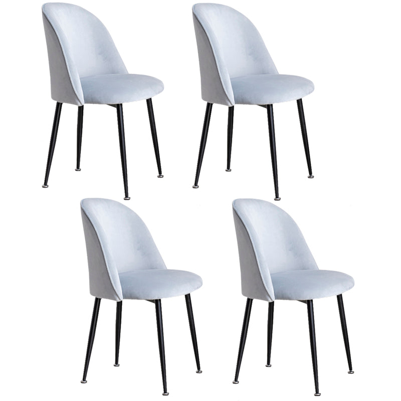 Glam Style 16.5'' Wide Dining Room Chair Solid Back Side Chair with 4 Legs for Home Use