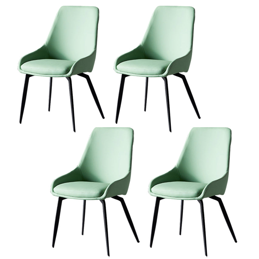 Zeitgenössischer Leder -Essstuhl von 18 "Weitparner Stuhl für Zuhause
