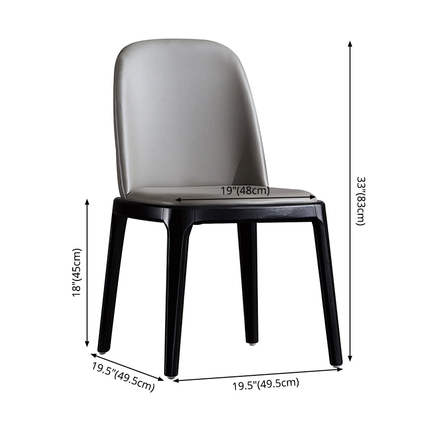 Chaise rembourrée de style contemporain de 16 po de large, chaise Parsons pour la maison