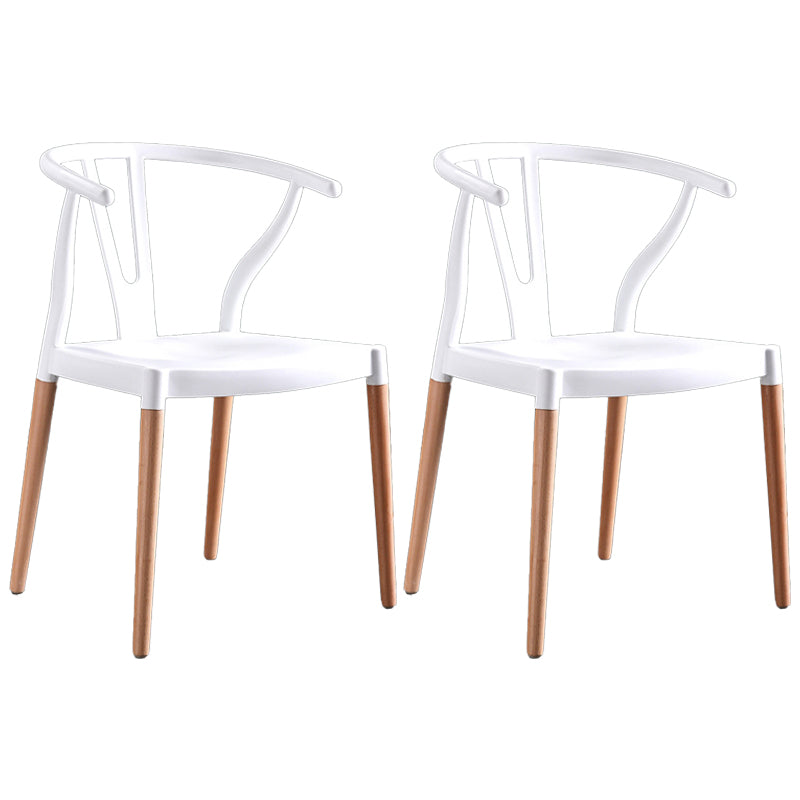 Chaise d'intérieur avec base en bois, chaise d'appoint Wishborn de 22 pouces de large avec 4 pieds pour restaurant
