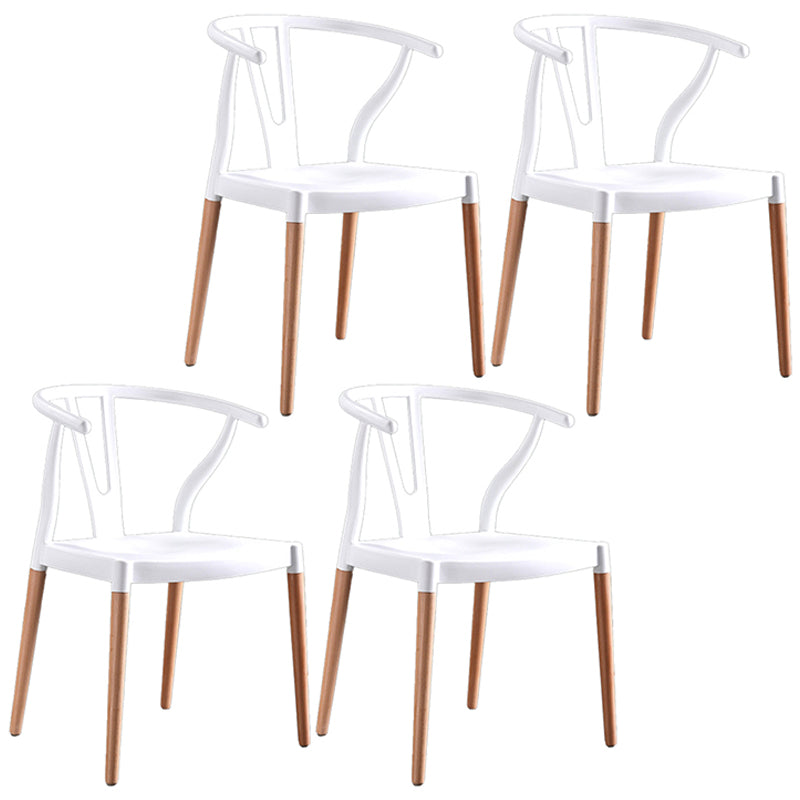 Chaise d'intérieur avec base en bois, chaise d'appoint Wishborn de 22 pouces de large avec 4 pieds pour restaurant
