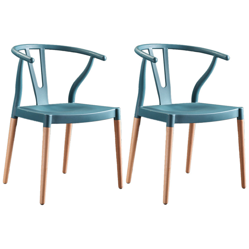 Chaise d'intérieur avec base en bois, chaise d'appoint Wishborn de 22 pouces de large avec 4 pieds pour restaurant