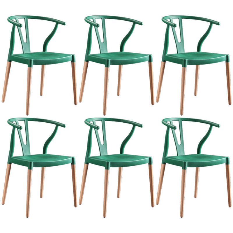 Chaise d'intérieur avec base en bois, chaise d'appoint Wishborn de 22 pouces de large avec 4 pieds pour restaurant