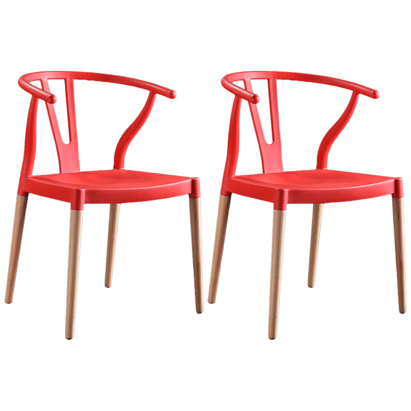 Chaise d'intérieur avec base en bois, chaise d'appoint Wishborn de 22 pouces de large avec 4 pieds pour restaurant