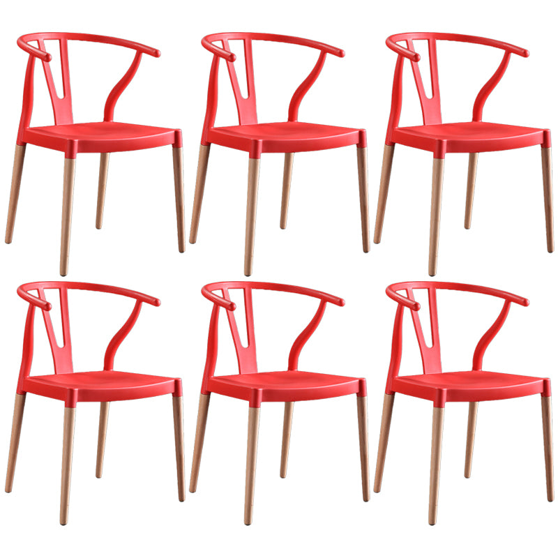 Chaise d'intérieur avec base en bois, chaise d'appoint Wishborn de 22 pouces de large avec 4 pieds pour restaurant
