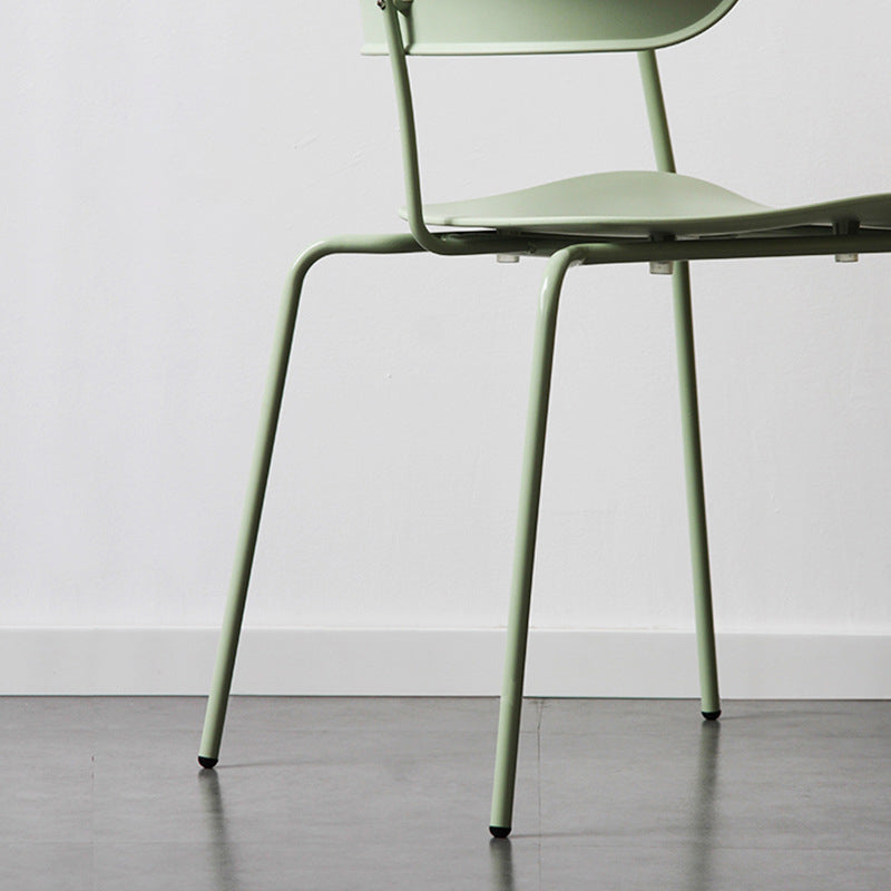 Fauteuil de salle à manger à dossier ouvert industriel, fauteuil de salle à manger mental de cuisine