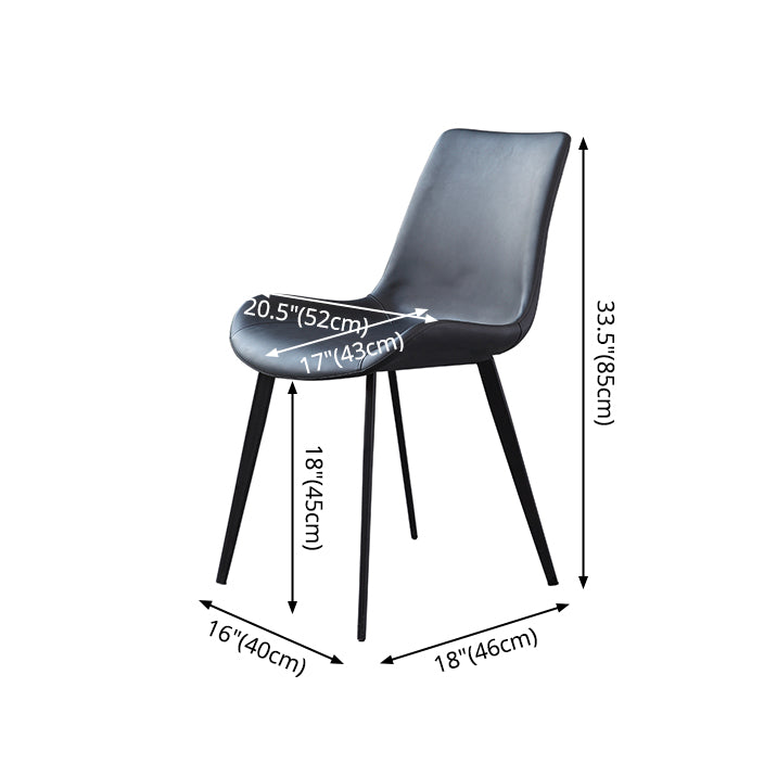 Contemporary Dining Chair of 16" Wide Sponge Upholstered Side Chair for Home