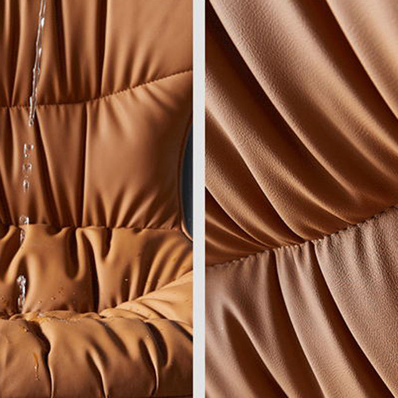 Chaise de salle à manger de style nordique, chaises de salle à manger rembourrées sans accoudoirs avec pieds en métal