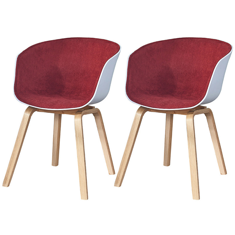 Fauteuil de salle à manger à dossier solide blanc moderne, fauteuil de cuisine en bois