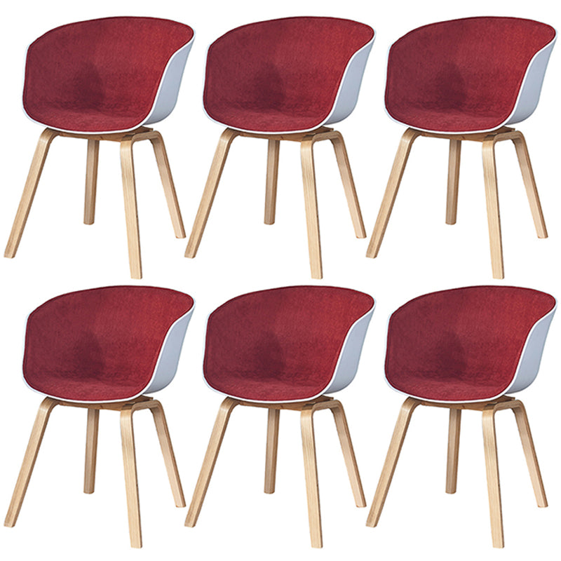 Fauteuil de salle à manger à dossier solide blanc moderne, fauteuil de cuisine en bois
