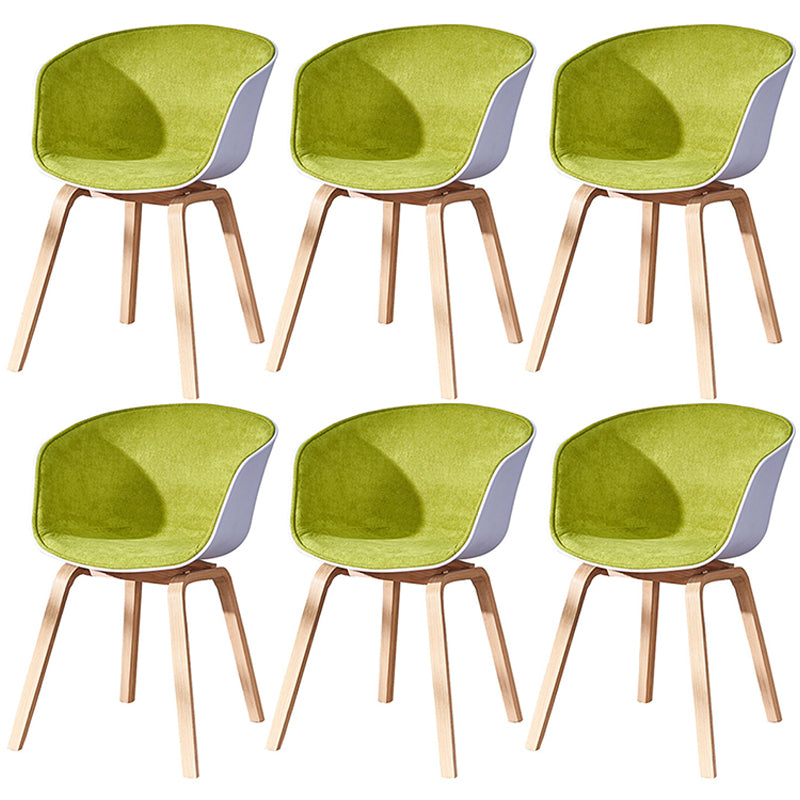 Fauteuil de salle à manger à dossier solide blanc moderne, fauteuil de cuisine en bois
