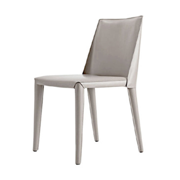Chaise de salle à manger moderne de 18 po de large, à dossier solide, avec 4 pieds, pour un usage domestique