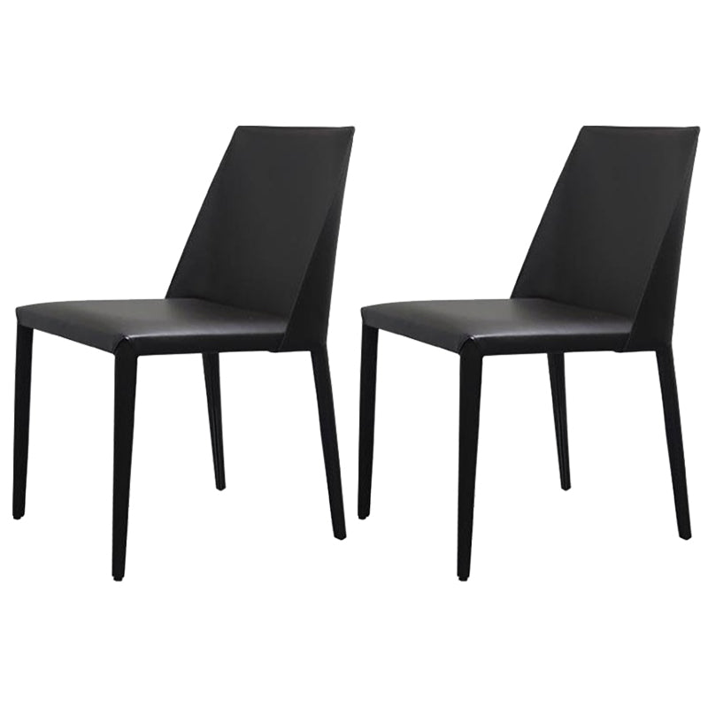 Chaise de salle à manger moderne de 18 po de large, à dossier solide, avec 4 pieds, pour un usage domestique