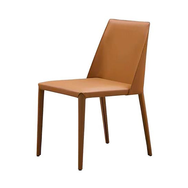 Chaise de salle à manger moderne de 18 po de large, à dossier solide, avec 4 pieds, pour un usage domestique