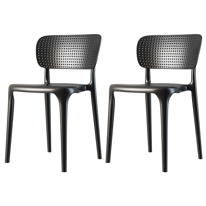 Chaise de restauration en plastique contemporain 16.5 '' Chaise latéral ouverte de grande envergure pour un usage domestique