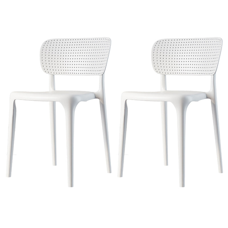 Chaise de restauration en plastique contemporain 16.5 '' Chaise latéral ouverte de grande envergure pour un usage domestique