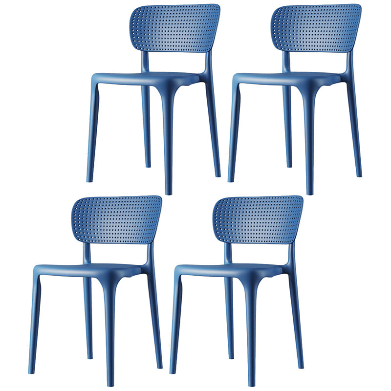 Chaise de restauration en plastique contemporain 16.5 '' Chaise latéral ouverte de grande envergure pour un usage domestique
