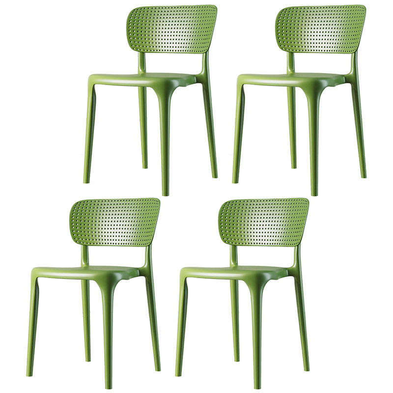 Chaise de restauration en plastique contemporain 16.5 '' Chaise latéral ouverte de grande envergure pour un usage domestique